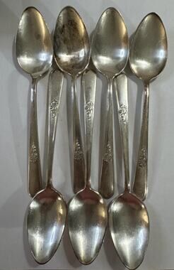 7 Tablespoons Holmes & Edwards Youth International Silverplate Flatware